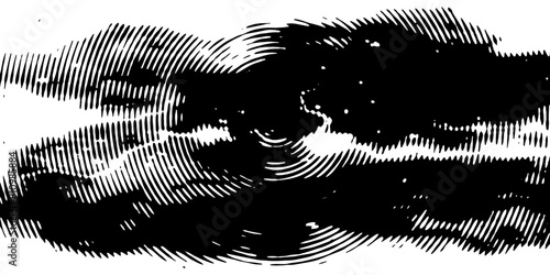 Grunge halftone black and white dots texture background. Spotted vector Abstract Texture