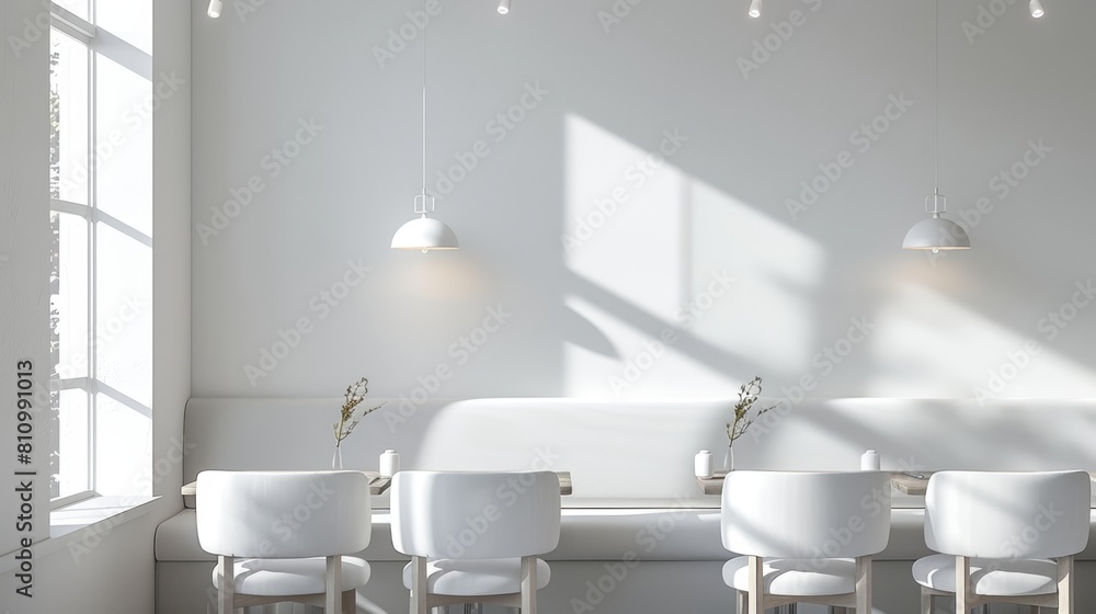 Restaurant booth, minimalist design Restaurant booth, minimalist design