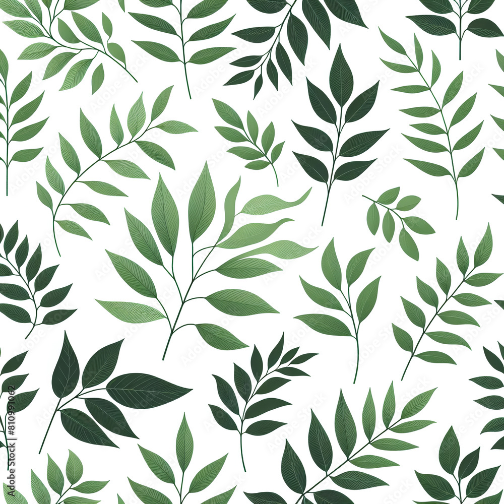 summer leaves pattern background