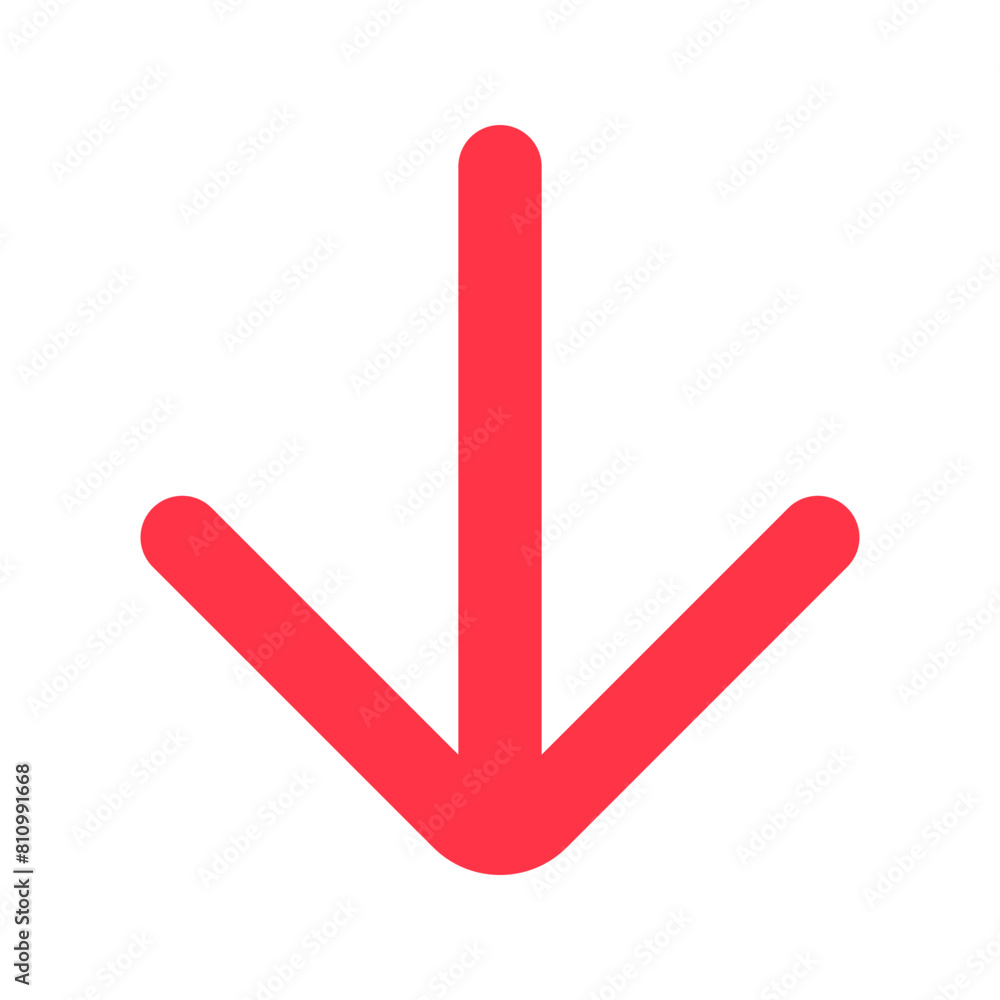 Vector single arrow chevron down icon. Black, white background. Perfect for app and web interfaces, infographics, presentations, marketing, etc. Vector single arrow chevron down icon. Black, white background. Perfect for app and web interfaces, infographics, presentations, marketing, etc.