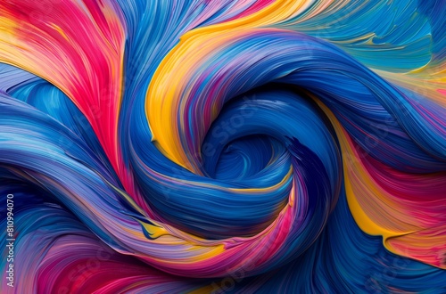 Colorful swirl abstract art