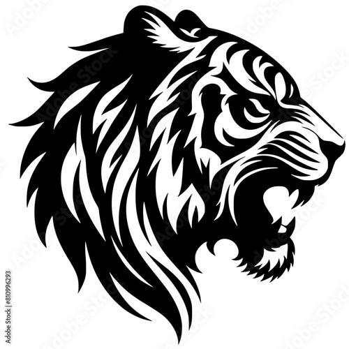 Wallpaper Mural Tiger head ready to pounce Torontodigital.ca