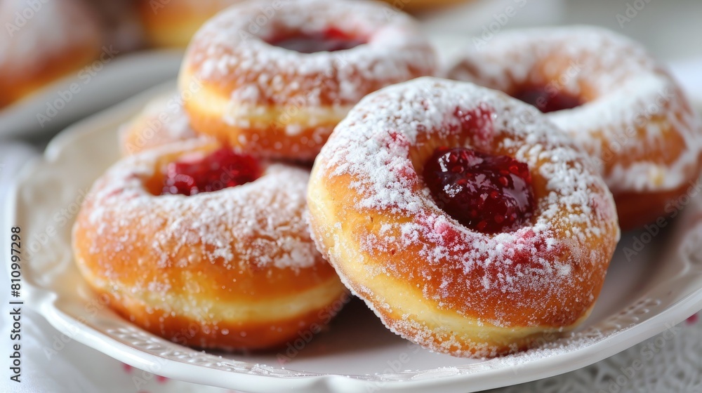 Indulge in a classic German treat this Fat Thursday a delectable Polish doughnut oozing with tangy raspberry jam and sprinkled with a generous coat of sugar to satisfy your carnival cravings