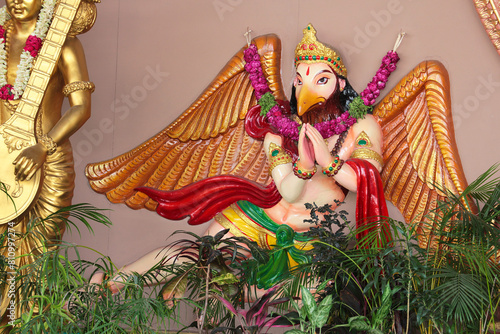 Foto Garuda is the carrier of Vishnu.