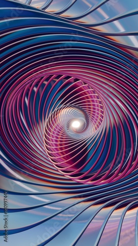 3D holographic swirl background with various colors and an intriguing loop animation  pattern for design. Loops video...