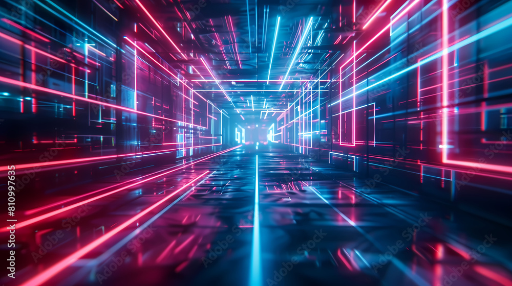 Futuristic neon tech grid technology background. Futuristic neon tech grid technology background.