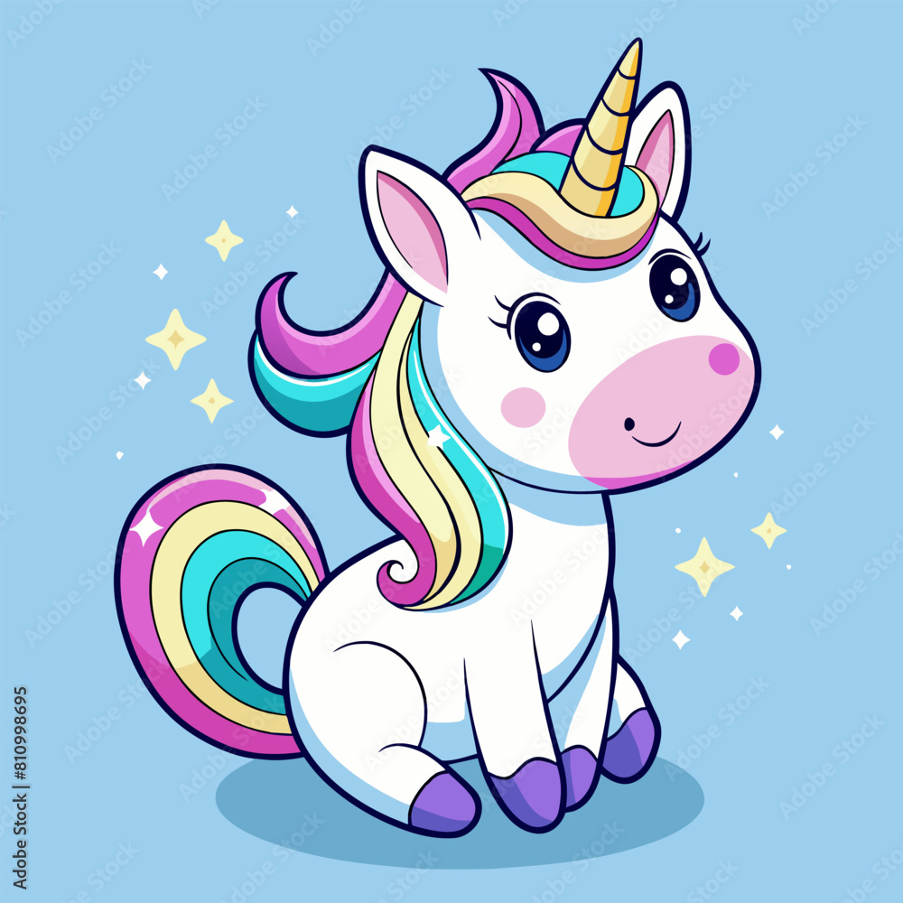 Rainbow Unicorn Illustration: A vector image filled with magic, joy and delight. Rainbow Unicorn Illustration: A vector image filled with magic, joy and delight.