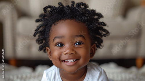 Wallpaper Mural Cute smiling adorable African American baby boy.  Torontodigital.ca