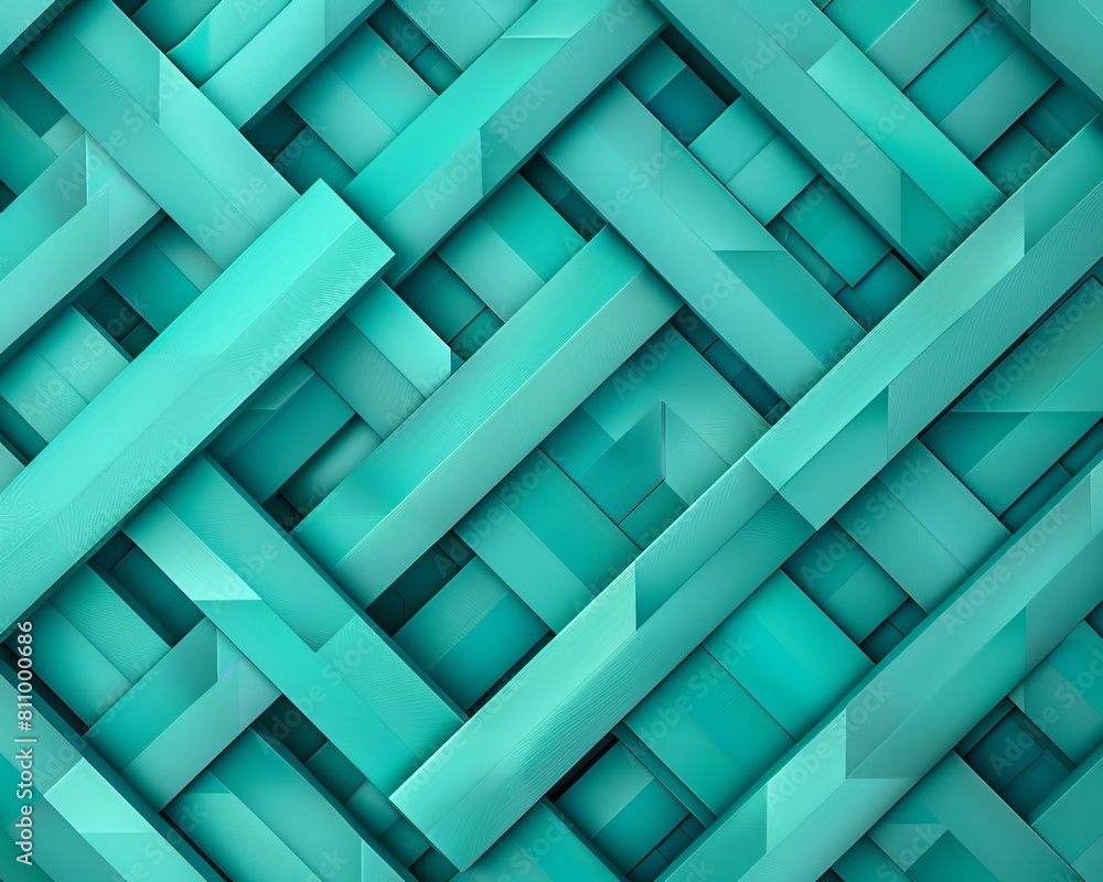 Construct a geometric pattern using only straight lines in shades of turquoise, abstract , background Construct a geometric pattern using only straight lines in shades of turquoise, abstract , background