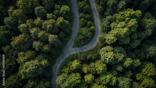 road crass in the forest