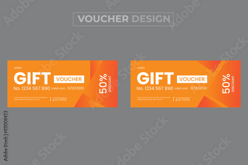 Special gift voucher design template