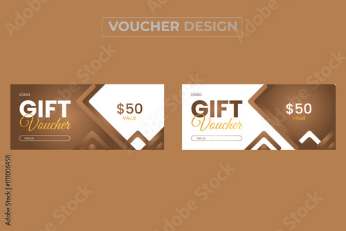 Special gift voucher design template