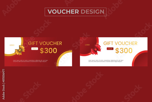 Special gift voucher design template