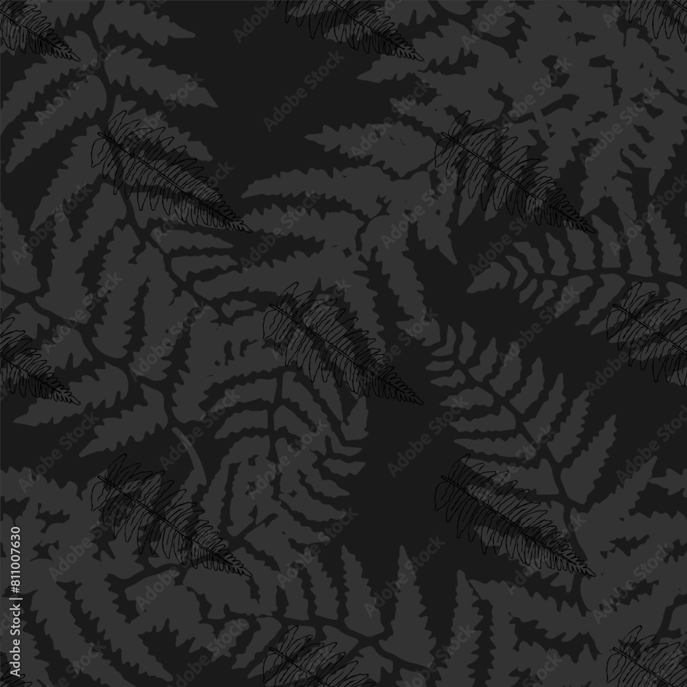 Fototapeta premium plants_fern_blue_8-02.eps