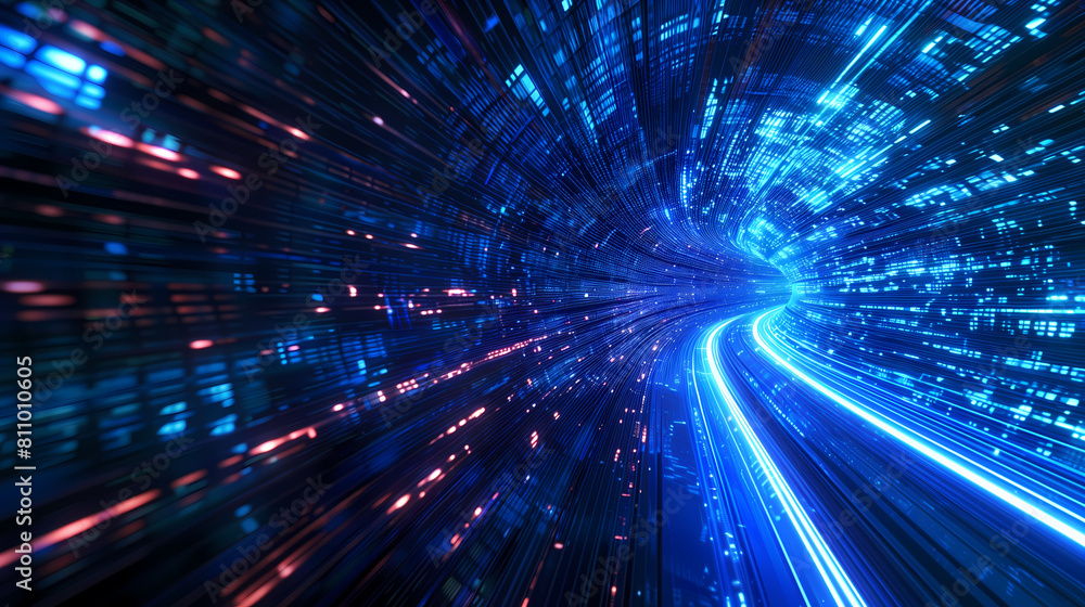 Digital lines high speed. curved bright neon lines. Smooth is used to portray a data network. Digital lines high speed. curved bright neon lines. Smooth is used to portray a data network.