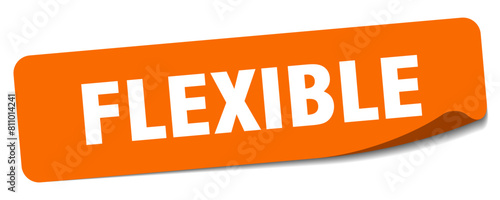 flexible sticker. flexible label