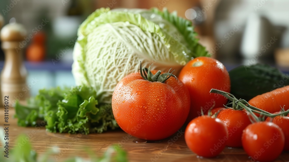 fresh vegetables on a wooden table fresh vegetables on a wooden table