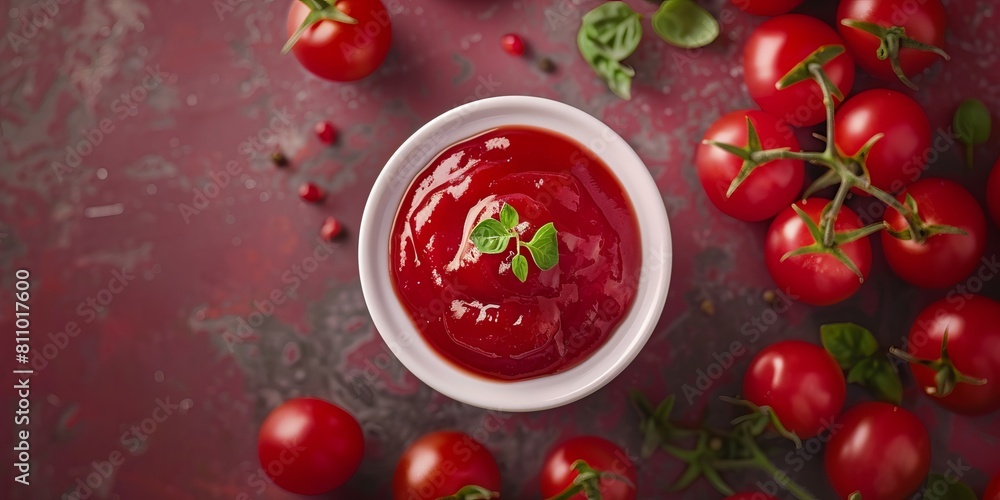 top view tomatoes natural lighting, octake, 8k, best quality, tasty ketchup sauce ad --ar 2:1 --style raw --stylize 250 Job ID: c6f982a4-db9b-4174-985f-2d3887458c14 top view tomatoes natural lighting, octake, 8k, best quality, tasty ketchup sauce ad --ar 2:1 --style raw --stylize 250 Job ID: c6f982a4-db9b-4174-985f-2d3887458c14