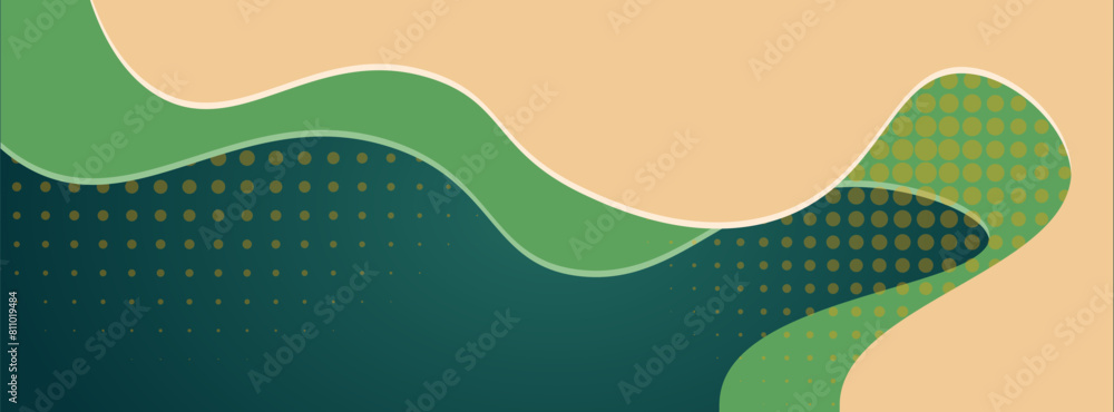 modern gradient yellow and green wavy abstract background for poster. banner, web design, header, cover, billboard, brochure, social media, landing page