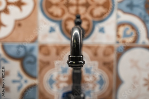 Vintage Faucet (Musluk) Types Background Photo, Uskudar Istanbul, Turkiye (Turkey)