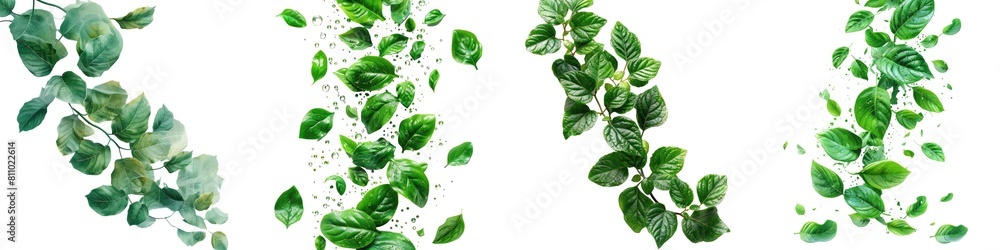 Pack of tropical leaves without background .png Pack of tropical leaves without background .png