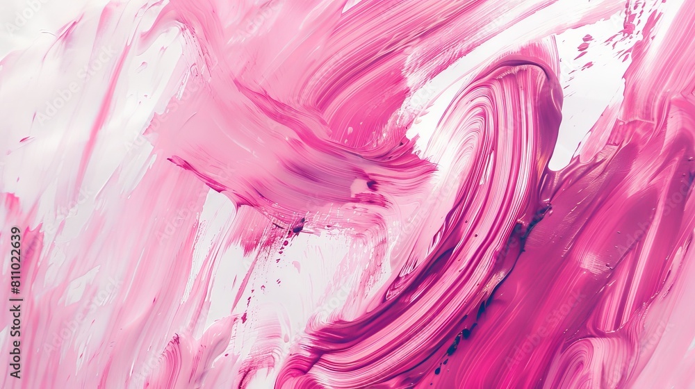 Abstract Pink and White Brushstroke Background