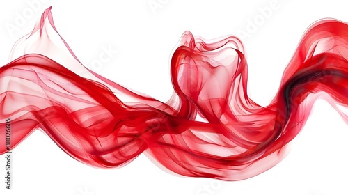 abstract red smoke