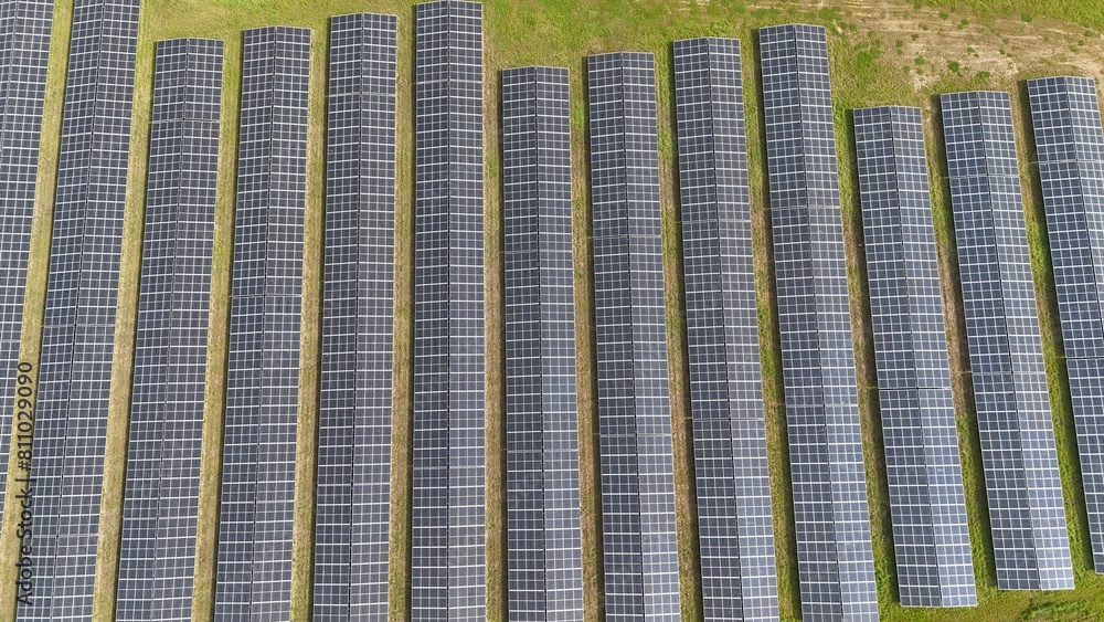 Obraz premium aerial view of Castle Hill Hospital solar power East Riding of Yorkshire, England