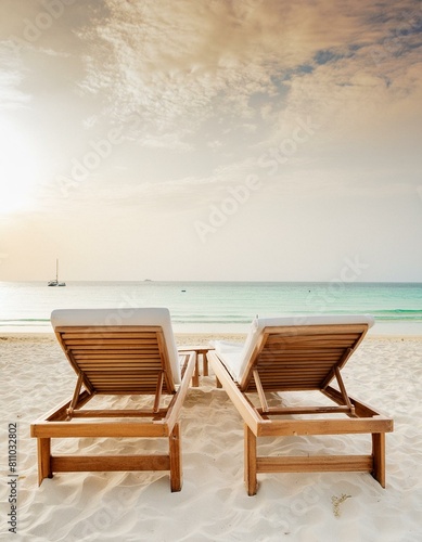 sunbeds on the beach