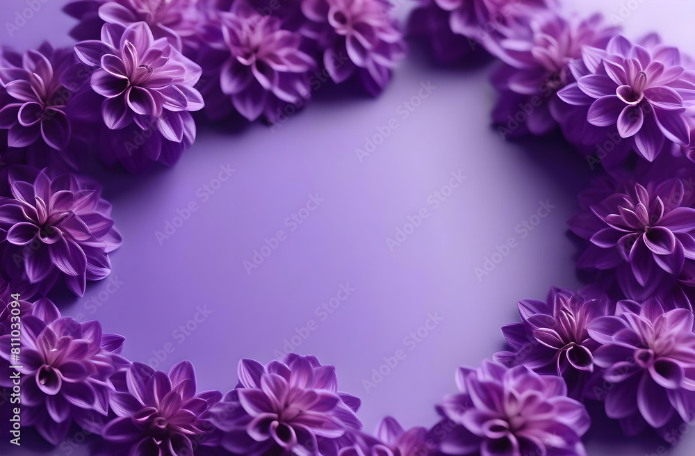 lilac flowers with space for text
