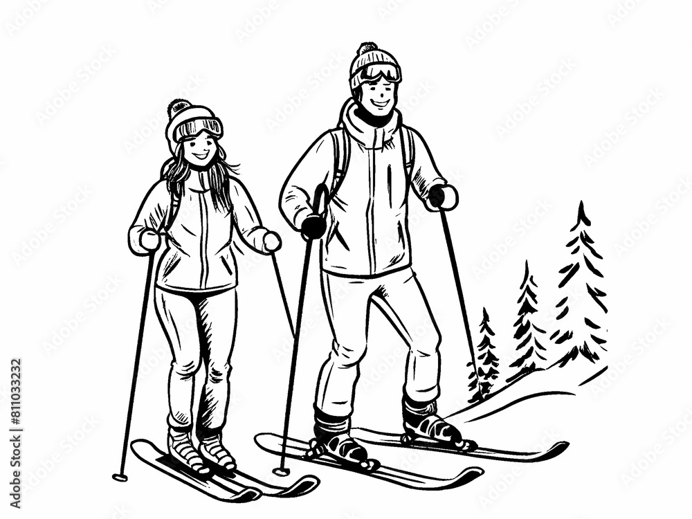 two girls on a sled on snow
two girls on a sled on snow