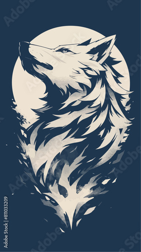  Wolf: Stylized Tattoo Design