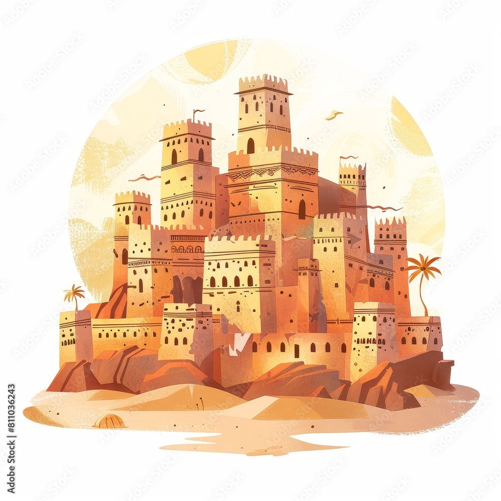 A large castle with a lot of detail and a lot of buildings A large castle with a lot of detail and a lot of buildings