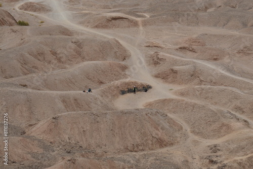 Ciclistas no Deserto de Atacama