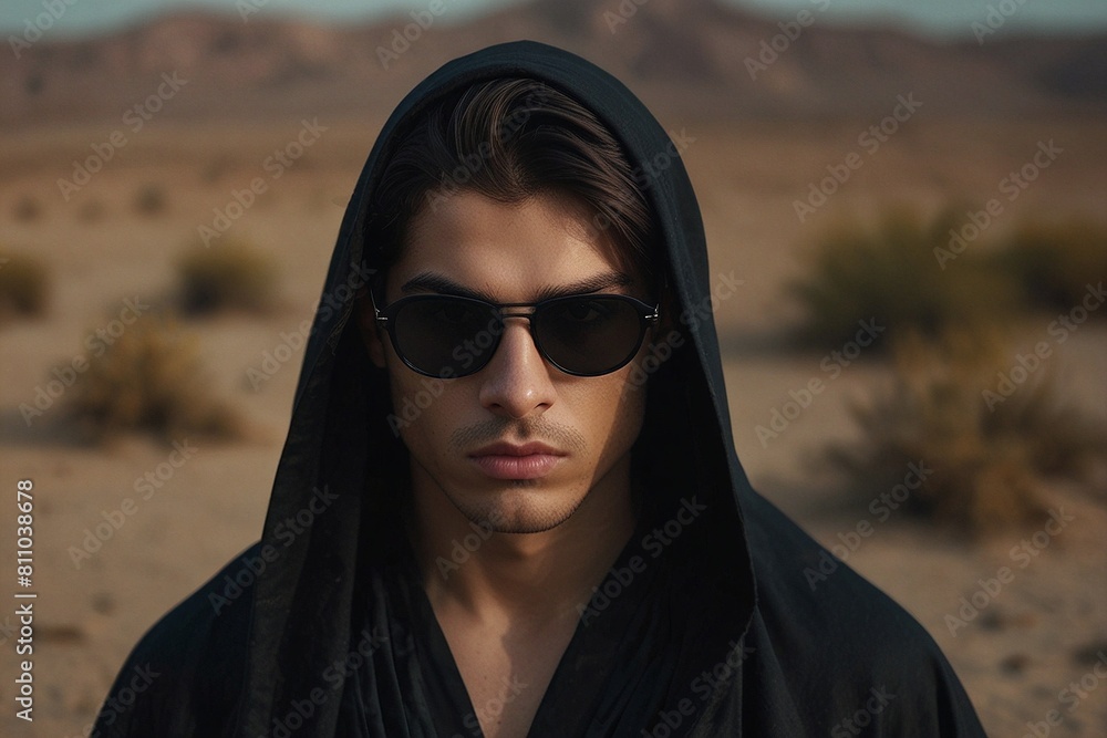 Desert Mystique Cinematic Portrait of a Young Persian in Assassin Attire, Captured in a Dreamlike Scene Desert Mystique Cinematic Portrait of a Young Persian in Assassin Attire, Captured in a Dreamlike Scene
