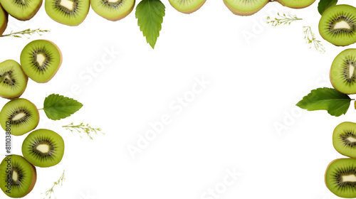 fruits banner isolated on white