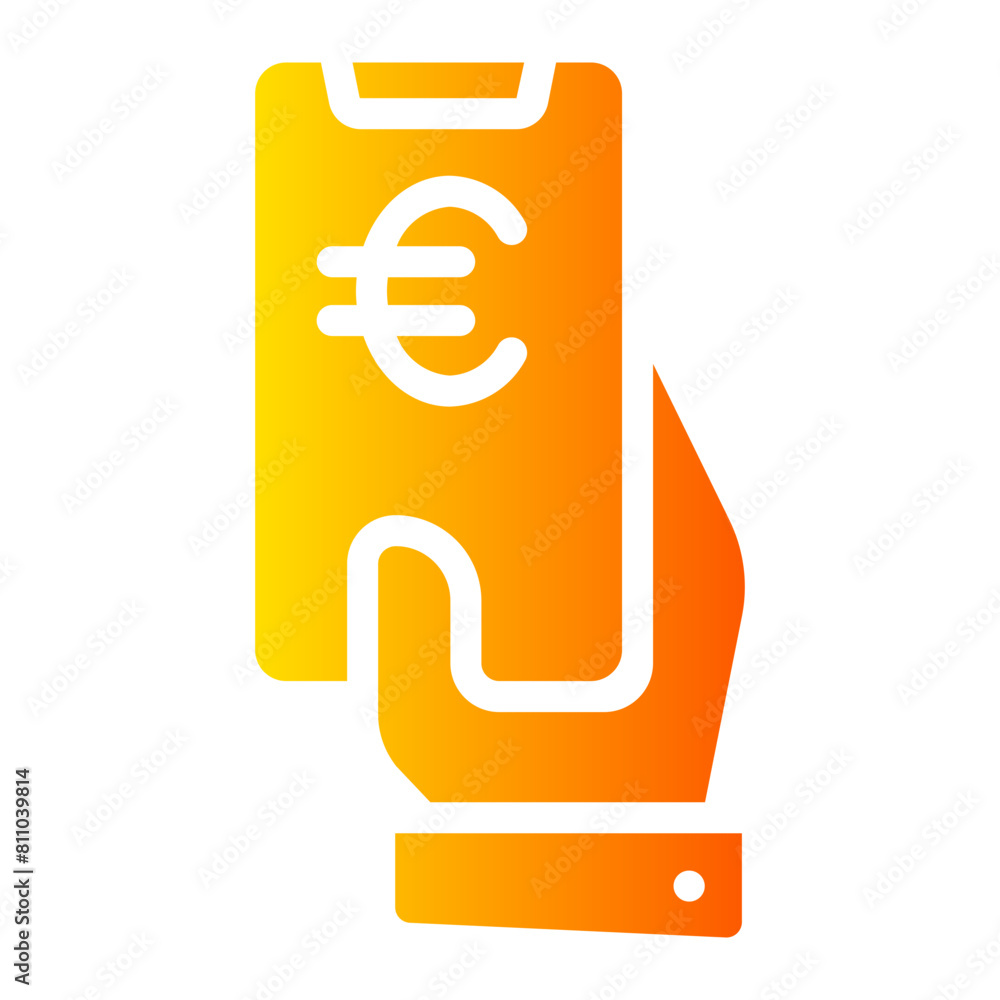 mobile payment gradient icon mobile payment gradient icon