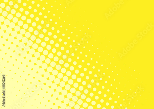 light yellow pop art comic background lightning blast halftone dots