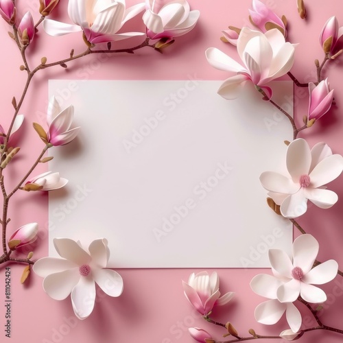 Greeting card mockup. Decorative greeting card, background for invitations, birthdays or weddings.