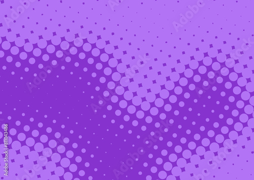 Fun purple dotted pop art background in retro comic style, vector eps10