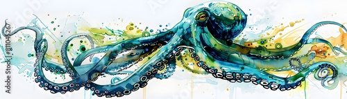 Iridescent Alien Octopus wi...