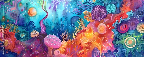 Vibrant Celestial Coral Ree...