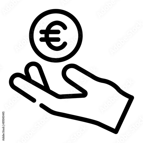 donation line icon