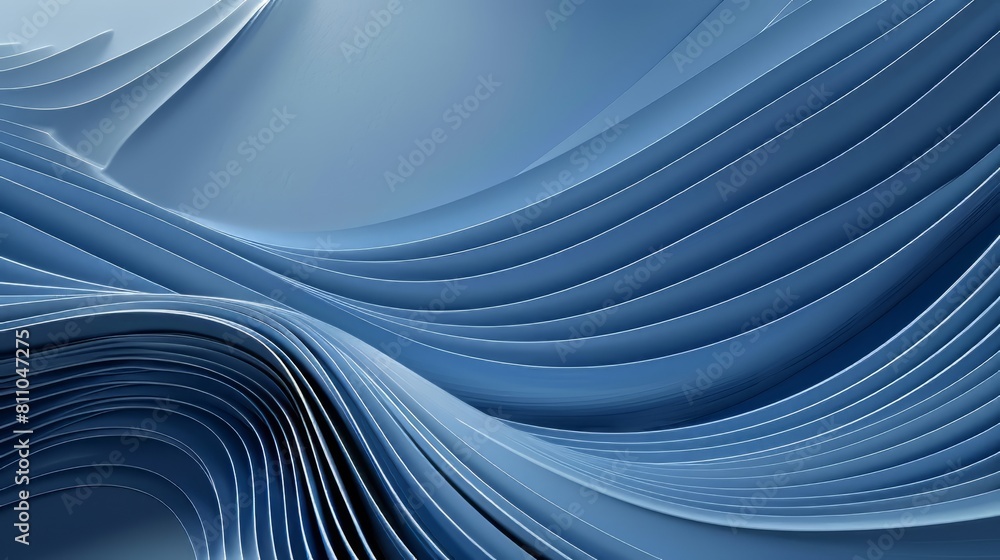 Blue abstract background with smooth wavy lines Blue abstract background with smooth wavy lines