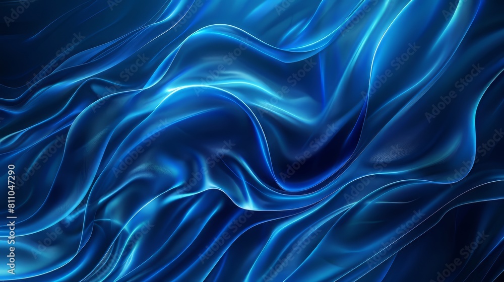 Blue abstract background with soft folds Blue abstract background with soft folds