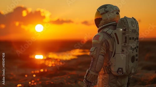 man in a spacesuit in another world © Arnur Murtazinov