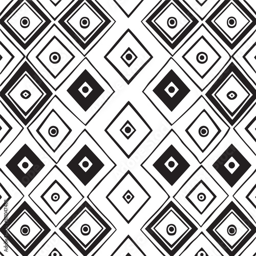 black and white geometric pattern background