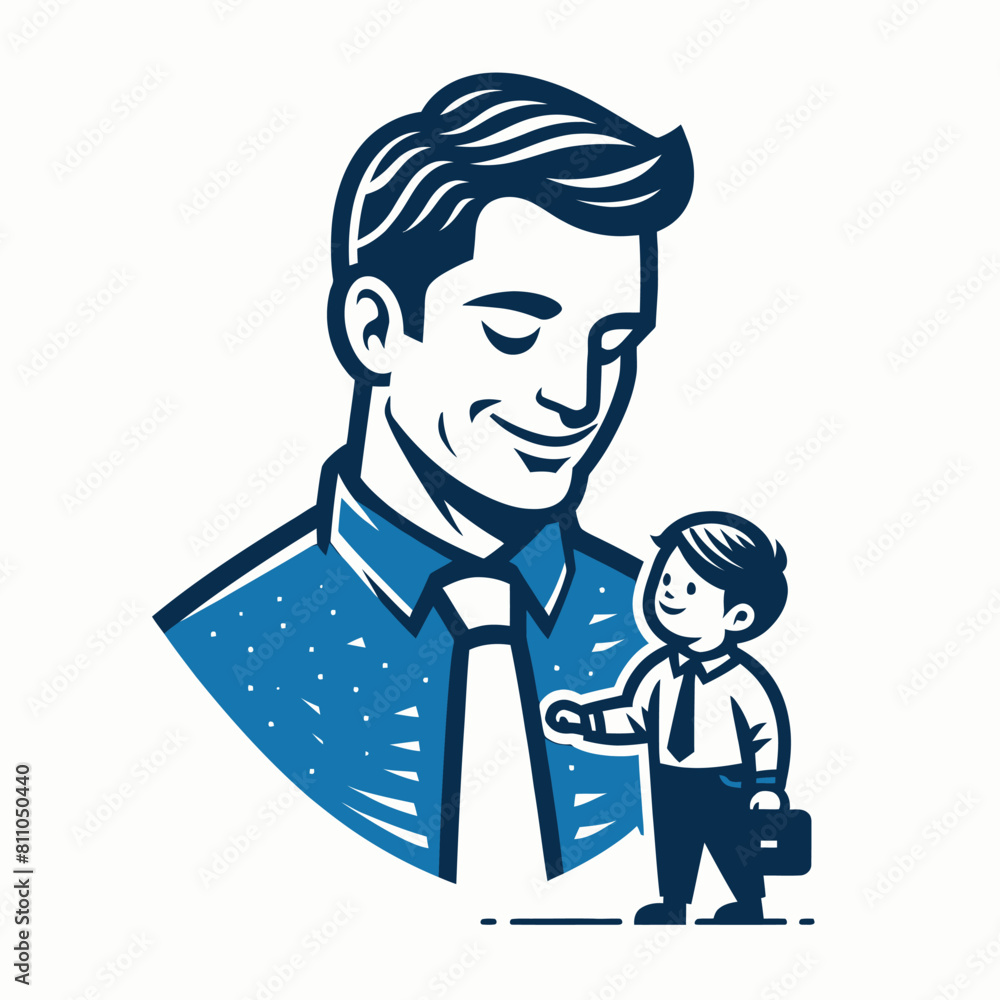 Father and son Adobe Illustrator Artwork Father and son Adobe Illustrator Artwork