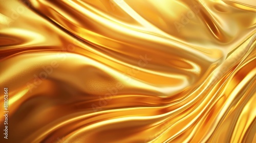 A golden silk cloth with soft folds