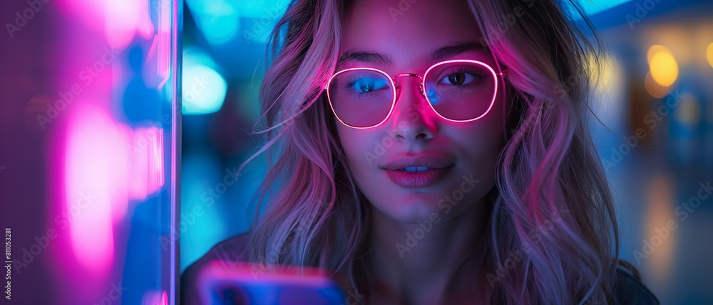 Girl In The Night City. Illustration On The Theme Of Technology, City, Man And Modernity. Generative AI
Girl In The Night City. Illustration On The Theme Of Technology, City, Man And Modernity. Generative AI